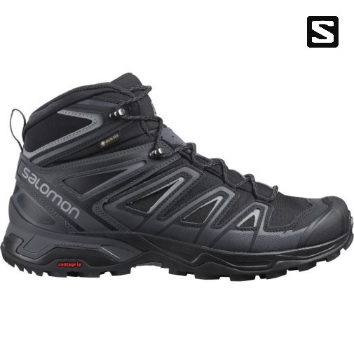 Botas Montaña Salomon X Ultra 3 Mid GTX Hombre Negros | MX XSLB124